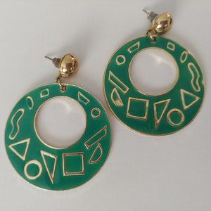 Vintage Retro 80s Earrings